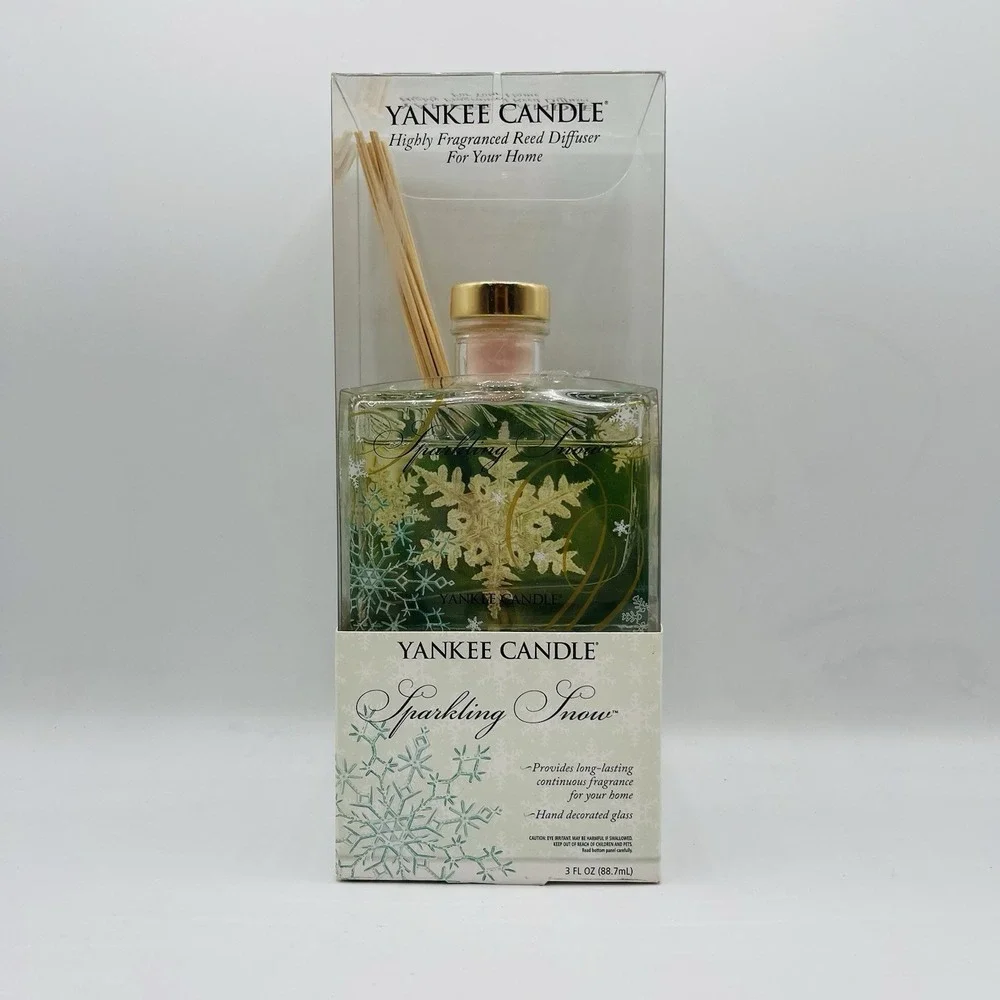 RARE YANKEE CANDLE Reed Diffuser Highly Fragranced SPARKLING SNOW 3Oz NEW SEALED